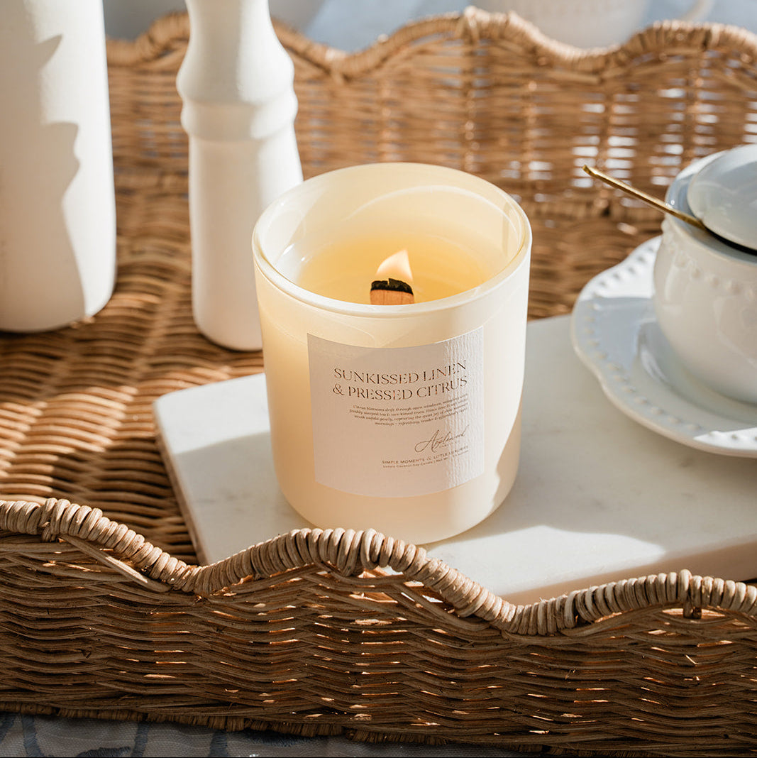 Sunkissed Linen & Pressed Citrus | Non-Toxic Luxury Candle