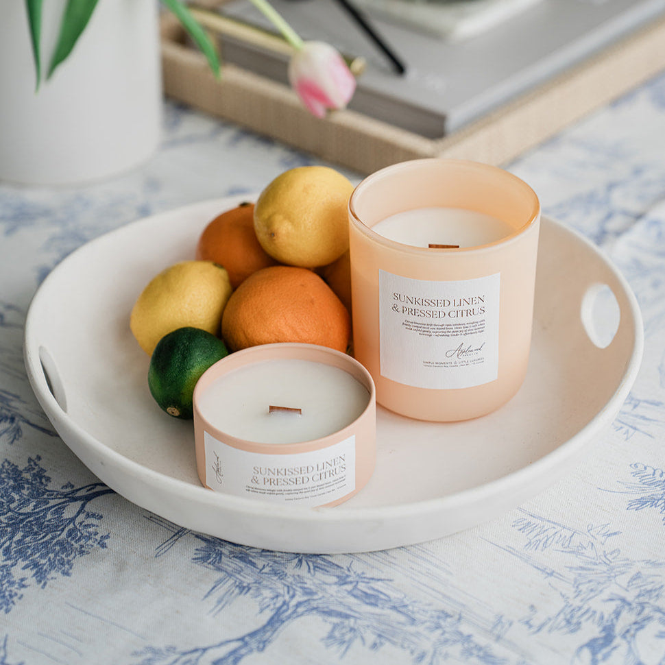 Sunkissed Linen & Pressed Citrus | Luxury Home Fragrance
