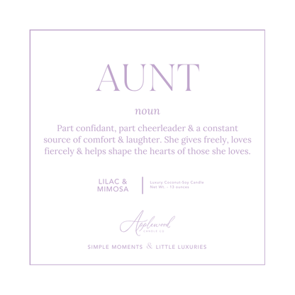 AUNT | Mother&