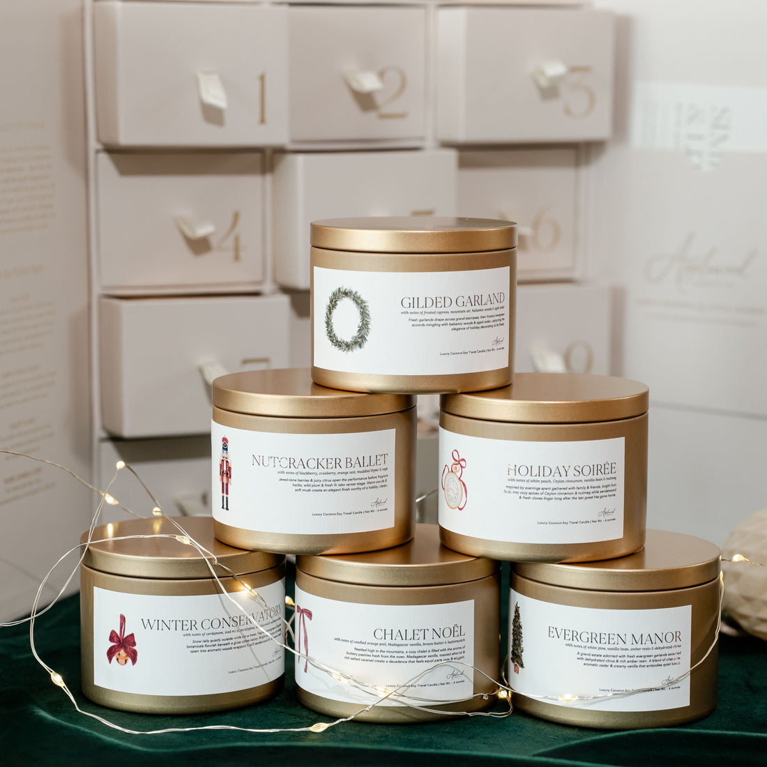 12 Days of Christmas | Non-Toxic Candle Advent Calendar - Complimentary Gift for VIPS | Preorder Ships Mid-November