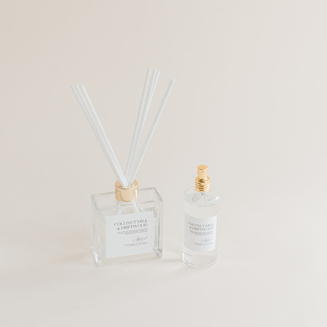 Coconut Milk &amp; Driftwood | Clean Reed Diffuser