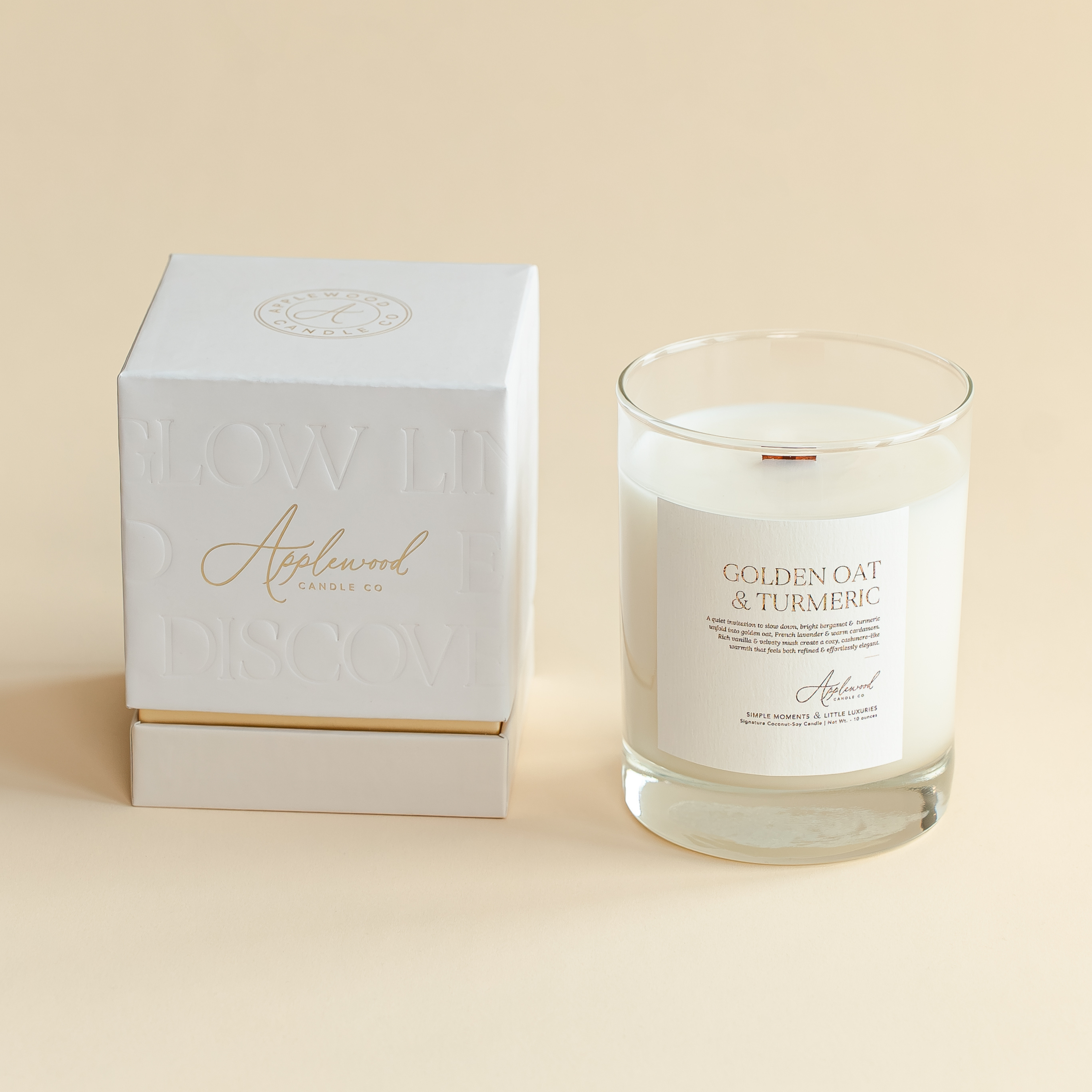 Golden Oat &amp; Turmeric | Signature Candle (40+ hour burn)