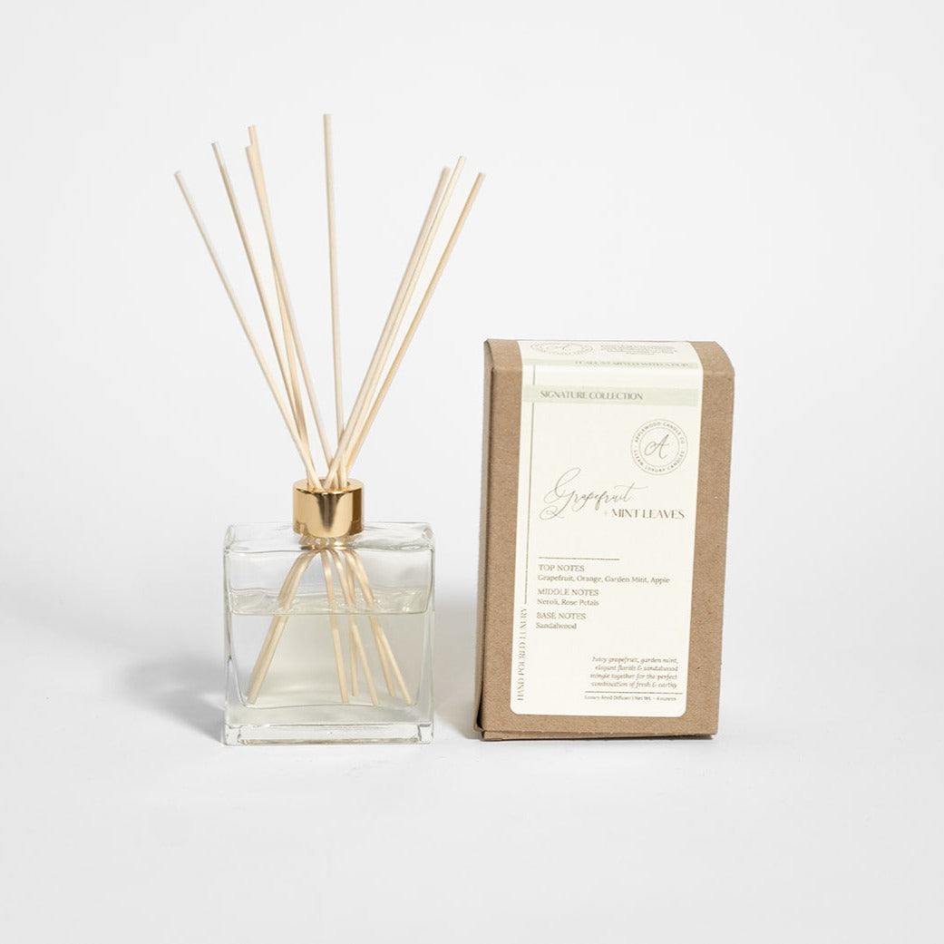 GRAPEFRUIT + MINT LEAVES | Reed Diffuser