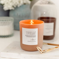 Golden Oat & Turmeric | Luxury Candle (65+ hour burn)