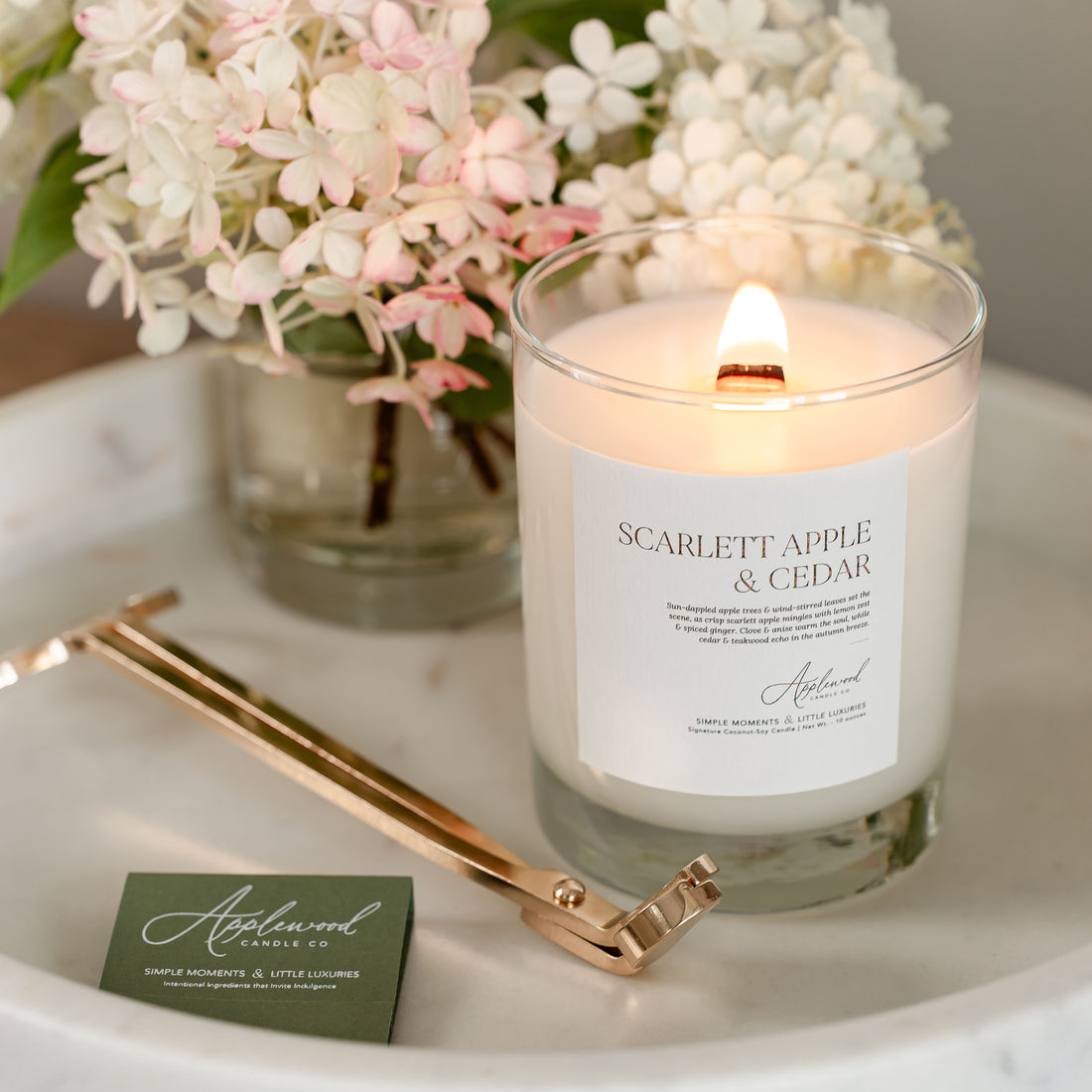 Scarlett Apple &amp; Cedar | Signature Candle (40+ hour burn)