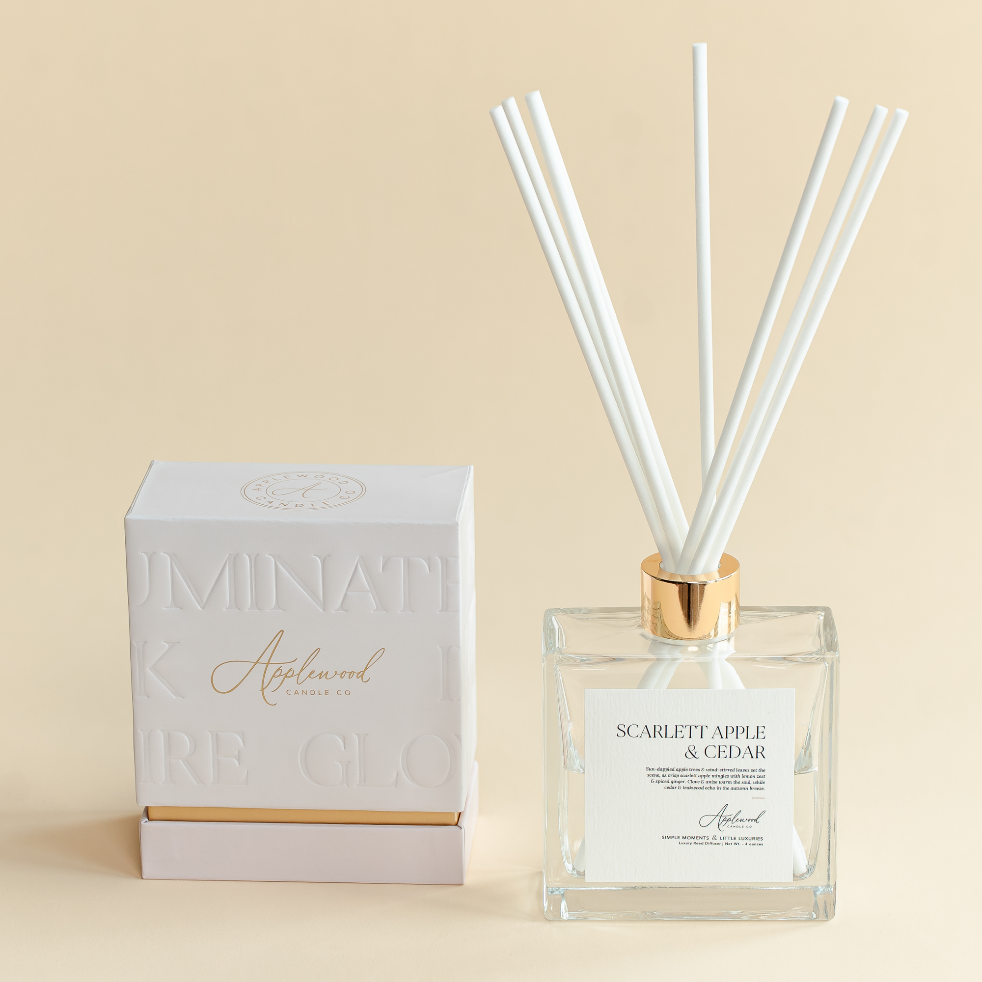 Scarlett Apple & Cedar |  Luxury Reed Diffuser