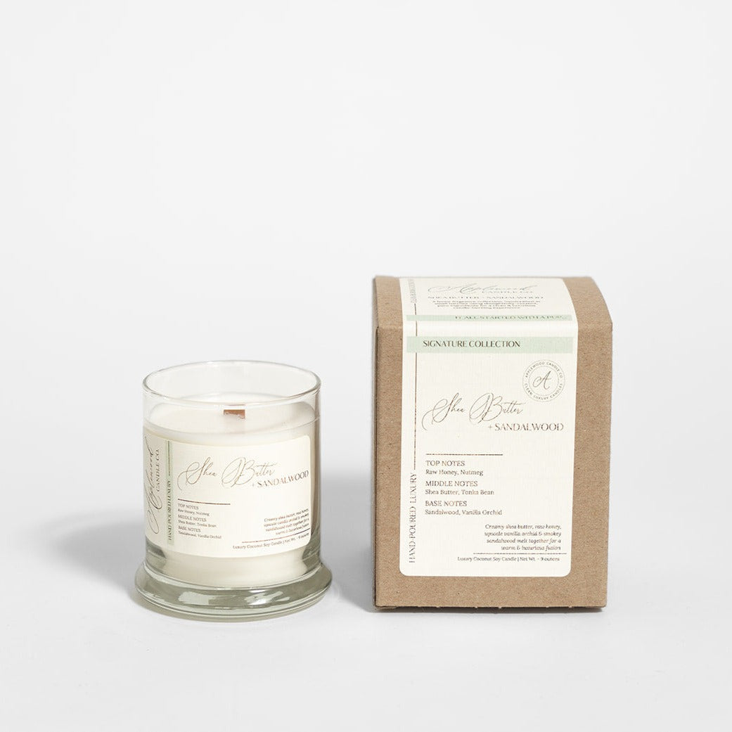 SHEA BUTTER + SANDALWOOD | Coconut-Soy Signature Candle