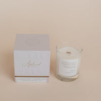 Sunkissed Linen and Pressed Citrus - Luxury Candle - Candle in Clear Vessel with Candle Box