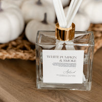 White Pumpkin & Smoke |  Luxury Reed Diffuser