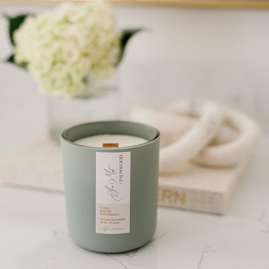 Sea Mist + Palm Wood  | Coconut-Soy Luxury Candle
