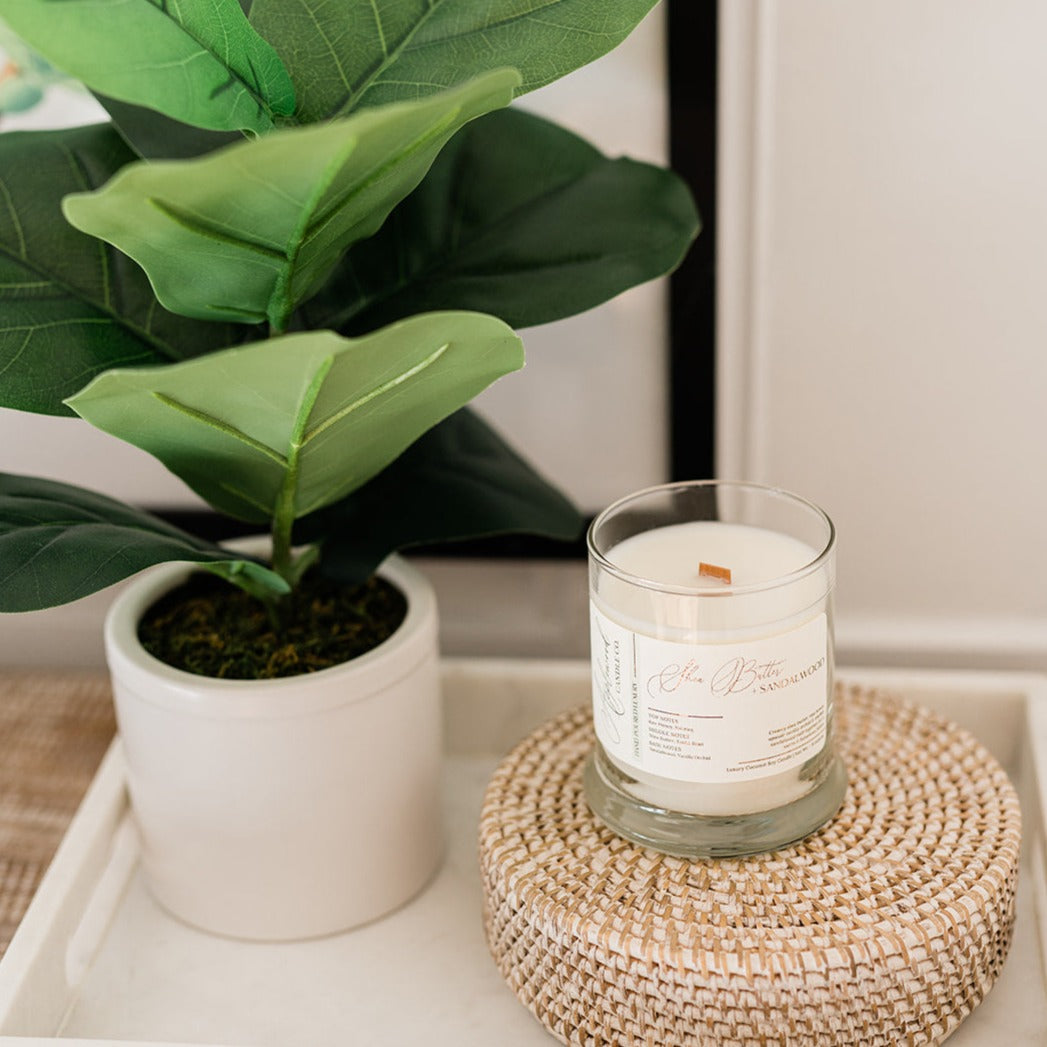 SHEA BUTTER + SANDALWOOD | Coconut-Soy Signature Candle