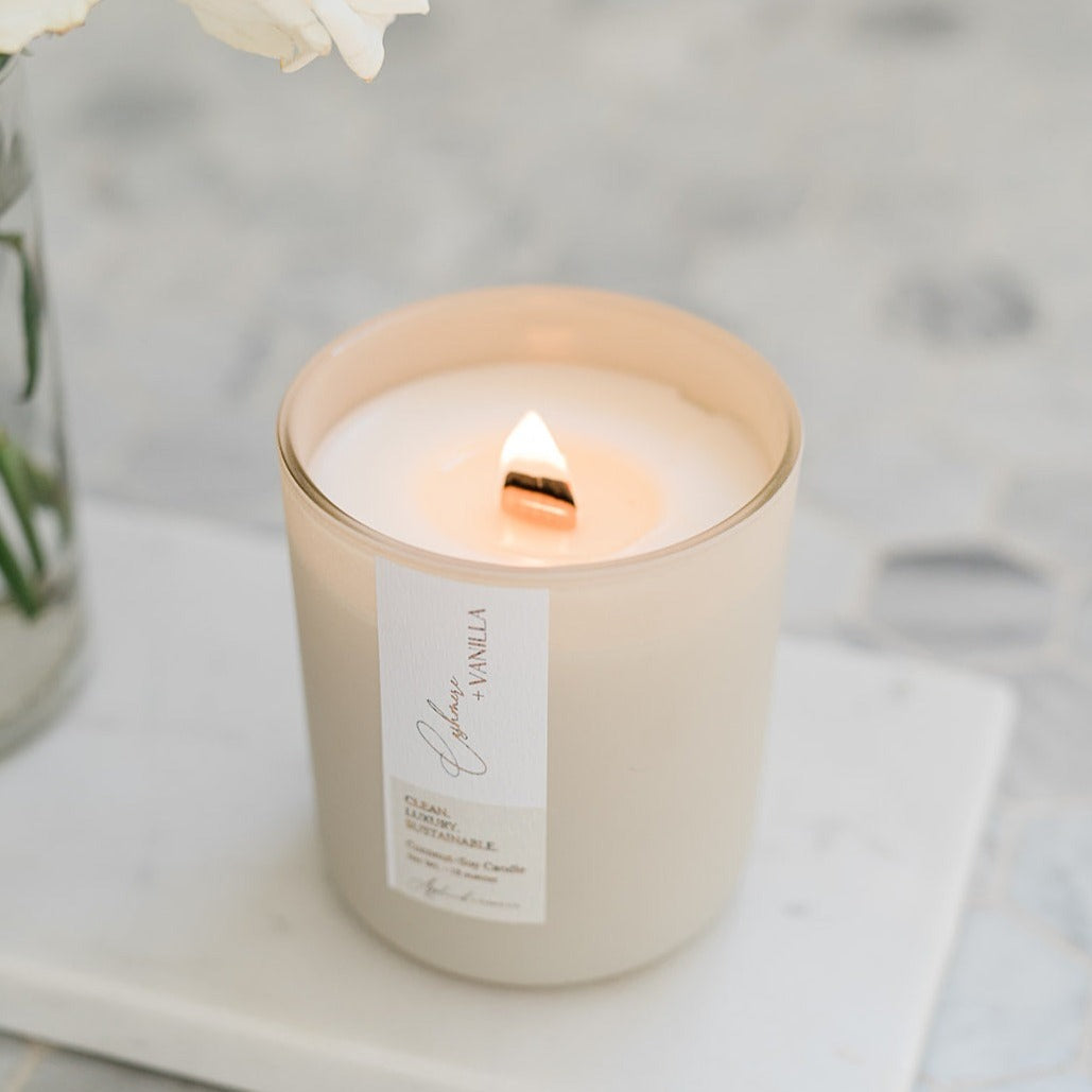 CASHMERE + VANILLA | Coconut-Soy Luxury Candle