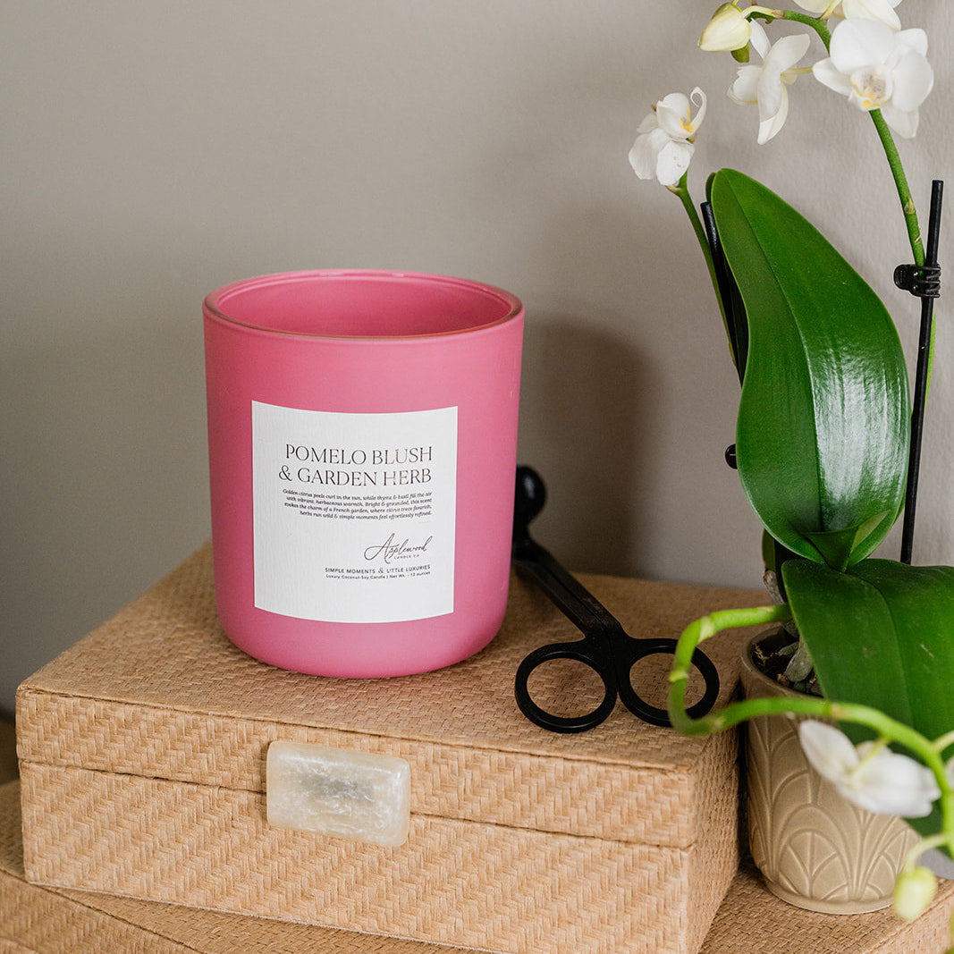 Pomelo Blush &amp; Garden Herb | Non-Toxic Luxury Candle