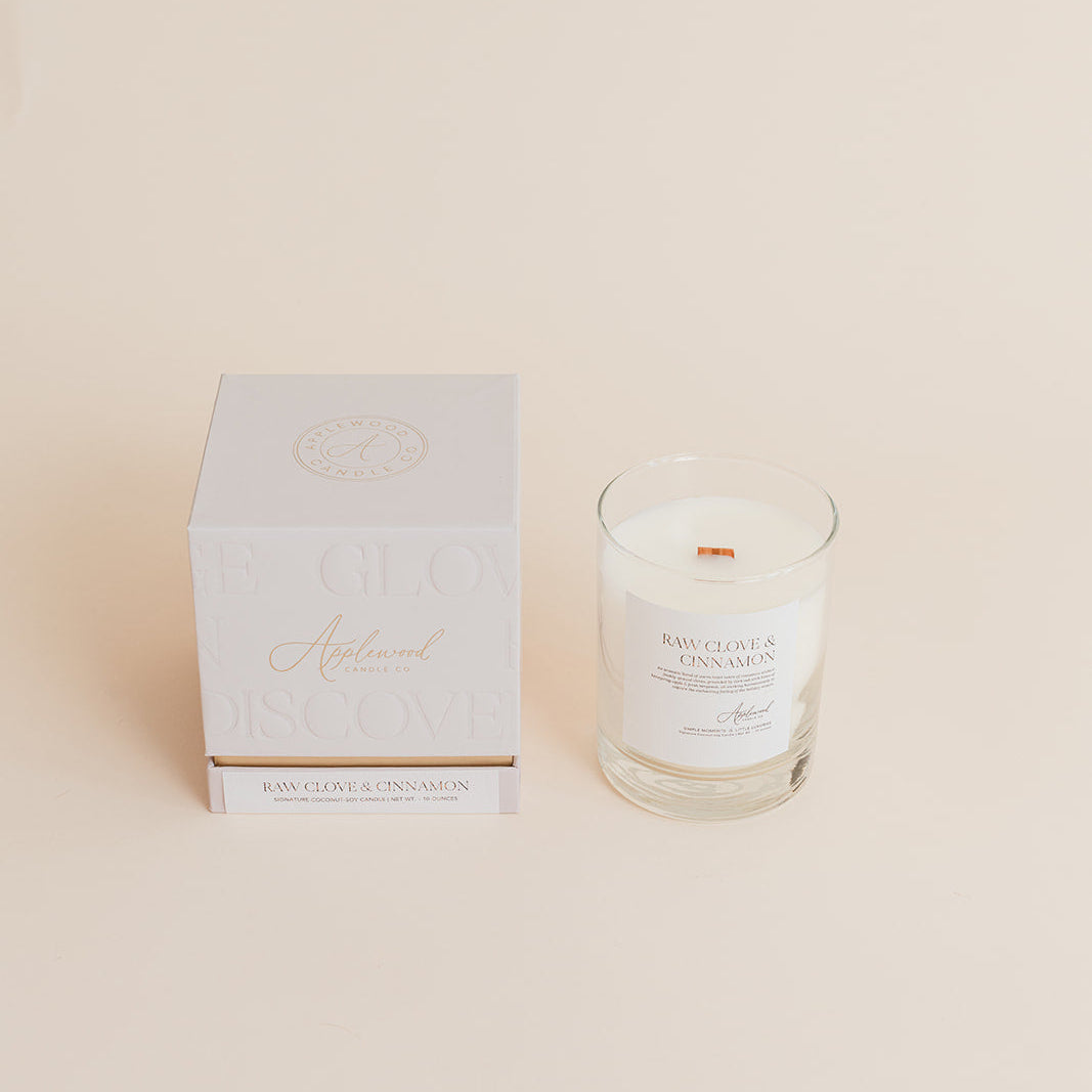 Raw Clove & Cinnamon | Luxury Candle (65+ hour burn)