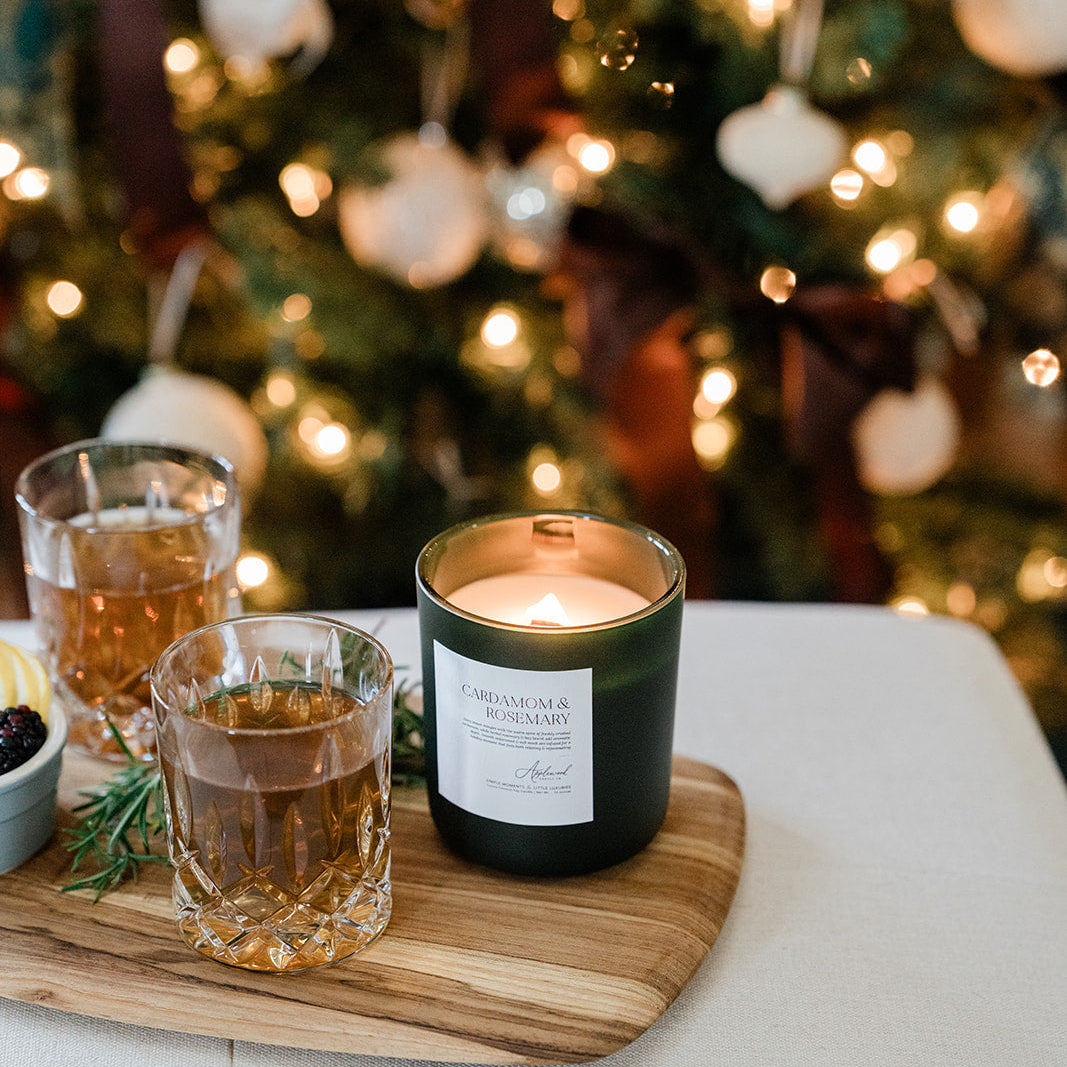 Crushed Cardamom & Rosemary | Luxury Candle (65+ hour burn)