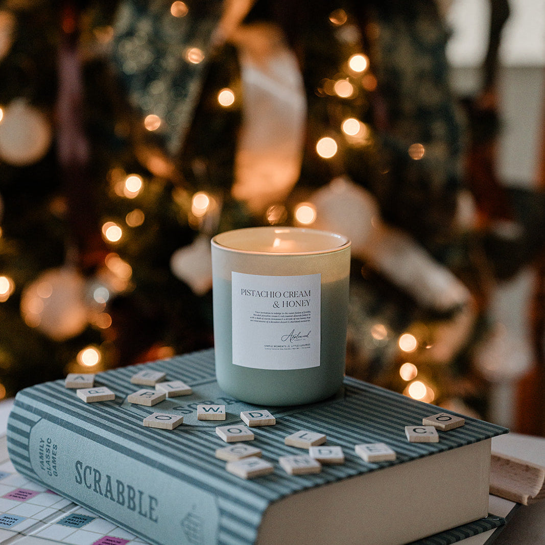 Pistachio Cream & Honey | Luxury Candle (65+ hour burn)