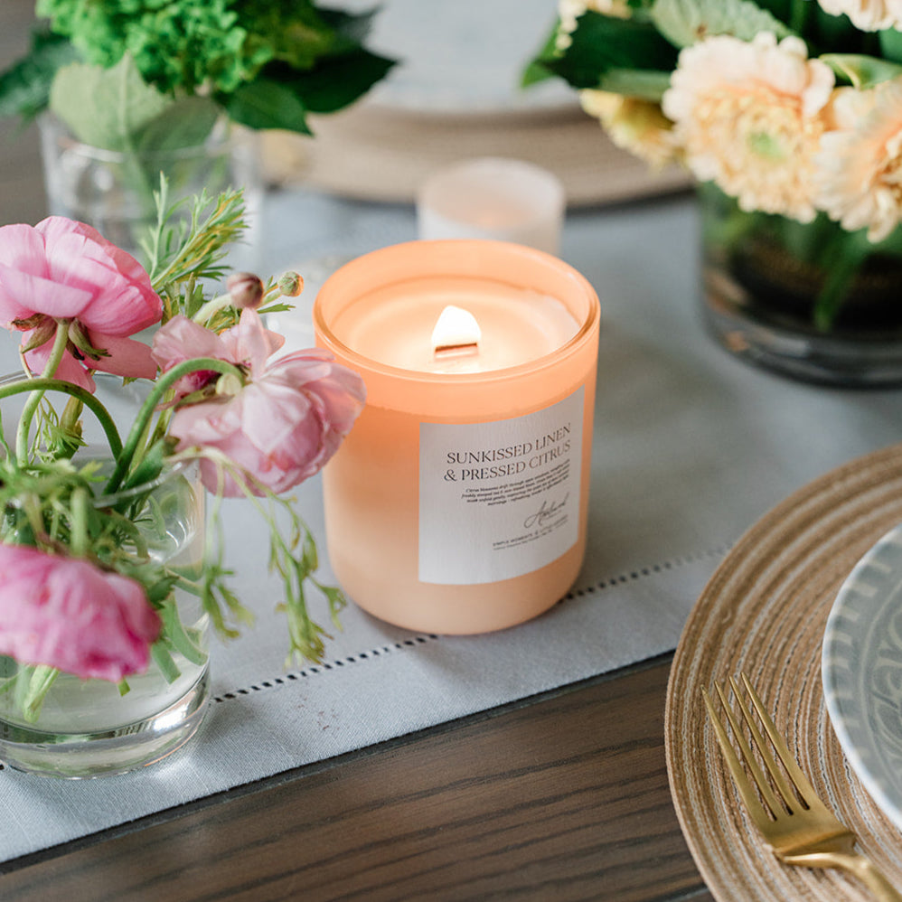 Sunkissed Linen &amp; Pressed Citrus  |  Luxury Home Fragrance