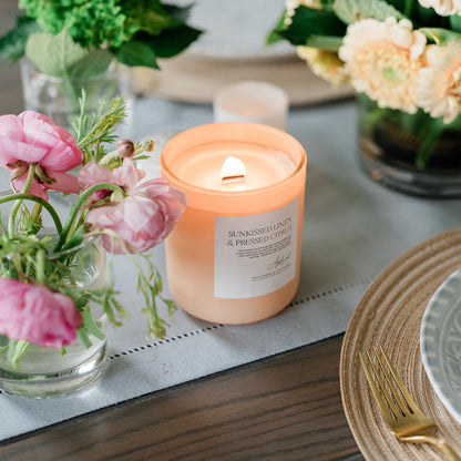 Sunkissed Linen &amp; Pressed Citrus  |  Luxury Home Fragrance