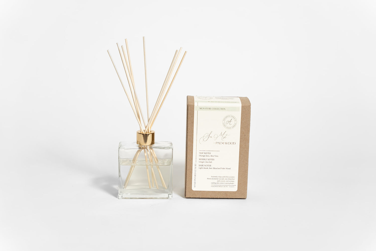 Sea Mist + Palm Wood  | Coconut-Soy Candle
