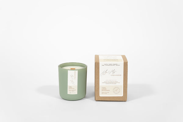 Sea Mist + Palm Wood  | Coconut-Soy Candle